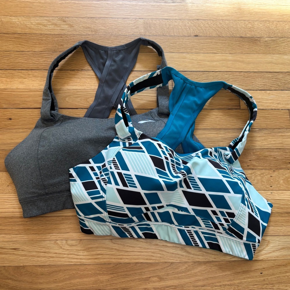 Brooks Running Juno Racerback‎ Sports Bra Bundle Womens 32 D High-Impact Gym